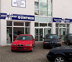 NeuwagenJahreswagenGebrauchtwagenLeasingFinanzierungInzahlungnahme Im Auto-Center Günther finden Sie Neu- Jahres- und Gebrauchtwagen aller Marken. Gern besorgen wir Ihnen Ihren Wunsch - BMW oder Peugeot aus 1. oder 2. Hand als Jahres- oder Gebrauchtwagen, selbstverständlich mit Garantie und neuer HU und AU.